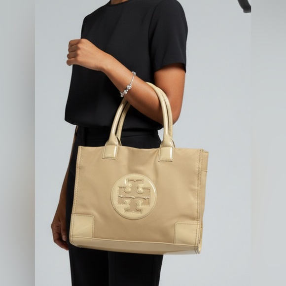 Tory Burch Nylon Tote Bag – Beige/Tan - Picture 1 of 13